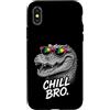 Gamer Coole Sprüche Lustiges Fun Shirt C Custodia per iPhone X/XS Chill Bro Cooler Capybara Occhiali da Sole Scritta Divertente Gamer