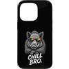 Gamer Coole Sprüche Lustiges Fun Shirt C Custodia per iPhone 13 Pro Chill Bro Cooler - Occhiali da sole con cinghiale e scritta divertente