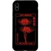 Red Spider Lily Flower Manga Aesthetic A Custodia per iPhone XS Max Red Spider Lily Harajuku Anime Art Giapponese Otaku Streetwear