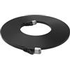 PNI Cavo di rete piatto S/STP CAT7 U7200B, 2 x RJ45, 4 coppie di fili, 32AWG, rame, 10 Gbps, 600 MHz, 20 m, nero