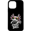 Gamer Coole Sprüche Lustiges Fun Shirt C Custodia per iPhone 13 Pro Max Chill Bro Cooler Axolotl Occhiali da Sole Scritta Divertente Gamer