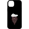 Matching Maroon Red Burgundy Color Graph Custodia per iPhone 14 Plus Maroon Rosso Borgogna Colore Nuvola Planes Rosso Borgogna Grafica