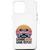 Retro Fitness Gaming Mom Workout Gamer Custodia per iPhone 12 Pro Max Gioco Mamma Gioco Ripetizione Retro Fitness Gamer