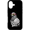 Gamer Coole Sprüche Lustiges Fun Shirt C Custodia per iPhone 17 Chill Bro Cool colomba occhiali da sole divertente frase divertente gamer