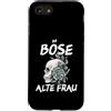 NextLevel Merch Custodia per iPhone SE (2020) / 7/8 Böse Alte Donna Vintage Teschio con frase sarcastica