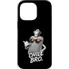 Gamer Coole Sprüche Lustiges Fun Shirt C Custodia per iPhone 14 Pro Max Chill Bro Cooler - Bottiglia da letto con occhiali da sole, con scritta divertente