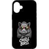 Gamer Coole Sprüche Lustiges Fun Shirt C Custodia per iPhone 16 Plus Chill Bro Cooler - Occhiali da sole con cinghiale e scritta divertente