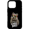 Gamer Coole Sprüche Lustiges Fun Shirt C Custodia per iPhone 16 Pro Chill Bro Cooler Quokka Hamster Occhiali da sole con scritta Gamer