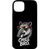 Gamer Coole Sprüche Lustiges Fun Shirt C Custodia per iPhone 15 Plus Chill Bro Cooler Tapir Occhiali da sole Fun Scritta Divertente Gamer