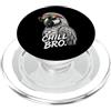 Gamer Coole Sprüche Lustiges Fun Shirt C Chill Bro Cooler pappagallo occhiali da sole con scritta divertente giocatore PopSockets PopGrip per MagSafe