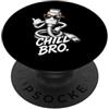 Gamer Coole Sprüche Lustiges Fun Shirt C Chill Bro Cooler USB-C Cavo Occhiali da Sole Scritta Gamer PopSockets PopGrip Adesivo
