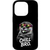 Gamer Coole Sprüche Lustiges Fun Shirt C Custodia per iPhone 14 Pro Chill Bro Cooler Otter Occhiali da sole con scritta divertente