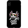 Gamer Coole Sprüche Lustiges Fun Shirt C Custodia per iPhone XS Max Chill Bro Cooler Axolotl Occhiali da Sole Scritta Divertente Gamer