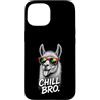 Gamer Coole Sprüche Lustiges Fun Shirt C Custodia per iPhone 15 Chill Bro Cooler Lama Alpaca Occhiali da sole Fun Scritta Gamer