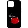 Art Pop Mobile Gallery Custodia per iPhone 15 Abbigliamento sportivo Move It Text Side