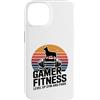 Dog Lover Gym Workout Fan Custodia per iPhone 14 Gamer Fitness Livello In Palestra E Parco