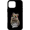 Gamer Coole Sprüche Lustiges Fun Shirt C Custodia per iPhone 16 Pro Max Chill Bro Cooler Quokka Hamster Occhiali da sole con scritta Gamer