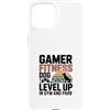 Dog Lover Gym Workout Fan Custodia per iPhone 15 Gamer Fitness Amante Del Cane Di Livello In Palestra E Parco