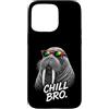 Gamer Coole Sprüche Lustiges Fun Shirt C Custodia per iPhone 15 Pro Max Chill Bro Cooler Walross Walrus Occhiali da sole con scritta Gamer