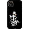 Gamer Coole Sprüche Lustiges Fun Shirt C Custodia per iPhone 11 Pro Max Chill Bro Cooler USB-C Cavo Occhiali da Sole Scritta Gamer