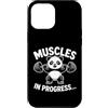 Funny Panda Weightlifting Muscles In Pro Custodia per iPhone 12 Pro Max Divertente Panda Sollevamento Pesi Muscoli In Progress Palestra Umorismo