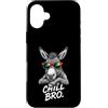Gamer Coole Sprüche Lustiges Fun Shirt C Custodia per iPhone 16 Plus Chill Bro - Occhiali da sole con asino e scritta divertente