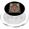 TOKYO WAVES Oni Mask Designs Yokai Oni Maschera Diavolo Giapponese Demone Tattoo Oni Mask PopSockets PopGrip per MagSafe