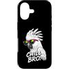 Gamer Coole Sprüche Lustiges Fun Shirt C Custodia per iPhone 17 Chill Bro Cool Kakadu Occhiali da sole con scritta divertente Gamer