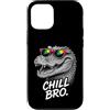 Gamer Coole Sprüche Lustiges Fun Shirt C Custodia per iPhone 12/12 Pro Chill Bro Cooler Capybara Occhiali da Sole Scritta Divertente Gamer