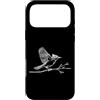 Jimbeels Custodia per iPhone 17 Pro Max Pigliamosche arte lineare Ornitologo