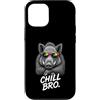 Gamer Coole Sprüche Lustiges Fun Shirt C Custodia per iPhone 12/12 Pro Chill Bro Cooler - Occhiali da sole con cinghiale e scritta divertente