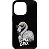 Gamer Coole Sprüche Lustiges Fun Shirt C Custodia per iPhone 13 Pro Chill Bro Cooler Flamingo Occhiali da sole con scritta divertente Gamer