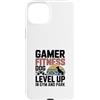 Dog Lover Gym Workout Fan Custodia per iPhone 15 Plus Gamer Fitness Amante Del Cane Di Livello In Palestra E Parco