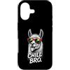 Gamer Coole Sprüche Lustiges Fun Shirt C Custodia per iPhone 17 Chill Bro Cooler Lama Alpaca Occhiali da sole Fun Scritta Gamer