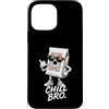 Gamer Coole Sprüche Lustiges Fun Shirt C Custodia per iPhone 13 Pro Max Chill Bro Cooler - Sacco per aspirapolvere con occhiali da sole e scritta Gamer