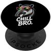 Gamer Coole Sprüche Lustiges Fun Shirt C Chill Bro Cooler Tapir Occhiali da sole Fun Scritta Divertente Gamer PopSockets PopGrip Adesivo