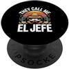 El Jefe Vintage Southwestern Boss Mustac Mi chiamano El Jefe Divertente Detto Sombrero Cinco PopSockets PopGrip Adesivo