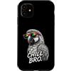 Gamer Coole Sprüche Lustiges Fun Shirt C Custodia per iPhone 11 Chill Bro Cooler pappagallo occhiali da sole con scritta divertente giocatore