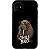 Gamer Coole Sprüche Lustiges Fun Shirt C Custodia per iPhone 11 Chill Bro Cooler Walross Walrus Occhiali da sole con scritta Gamer