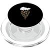Matching Brown Color Graphic Tee Brown Color Cloud Planes Brown Grafica PopSockets PopGrip per MagSafe