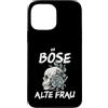 NextLevel Merch Custodia per iPhone 13 Pro Max Böse Alte Donna Vintage Teschio con frase sarcastica