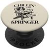 English Springer Spaniel Dog Lover Gifts Rilassarsi con la mia poltrona estiva per cani Springer PopSockets PopGrip Adesivo