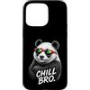 Gamer Coole Sprüche Lustiges Fun Shirt C Custodia per iPhone 15 Pro Max Chill Bro Cool Panda Orso Occhiali da Sole Scritta Divertente Gamer