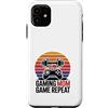 Retro Fitness Gaming Mom Workout Gamer Custodia per iPhone 11 Gioco Mamma Gioco Ripetizione Retro Fitness Gamer