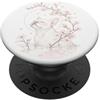 Japanese Sakura Vintage Line Art Mindful Francese Bulldog Frenchie Fiori di Ciliegio Meditazione Zen Donne PopSockets PopGrip Adesivo