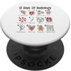 Rad Tech Holiday Designs 12 giorni di radiologia per immagini mediche natalizie PopSockets PopGrip Adesivo