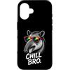 Gamer Coole Sprüche Lustiges Fun Shirt C Custodia per iPhone 16 Chill Bro Cooler Tapir Occhiali da sole Fun Scritta Divertente Gamer