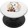 Cute Kawaii Llama Drinks Boba Bubble Tea Carino Llama Kawaii Anime Bere Bubble Tea Ragazza Bambini PopSockets PopGrip Adesivo
