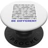 Binary Identity Collective Be Different Binary Code Design | Programmatore Nerd Coding IT PopSockets PopGrip Adesivo