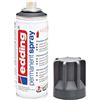 edding 5200 Spray Permanente, Antracite Opaco, 200 Ml, Vernice Acrilica Premium per Dipingere e Decorare Vetro, Metallo, Legno, Ceramica, Plastica, Tela, Smalto Acrilico, Vernice Spray
